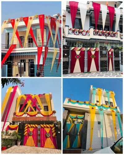 Festive Home Decoration For Wedding Functions With Rangoli And Flowers | Phule Weddings